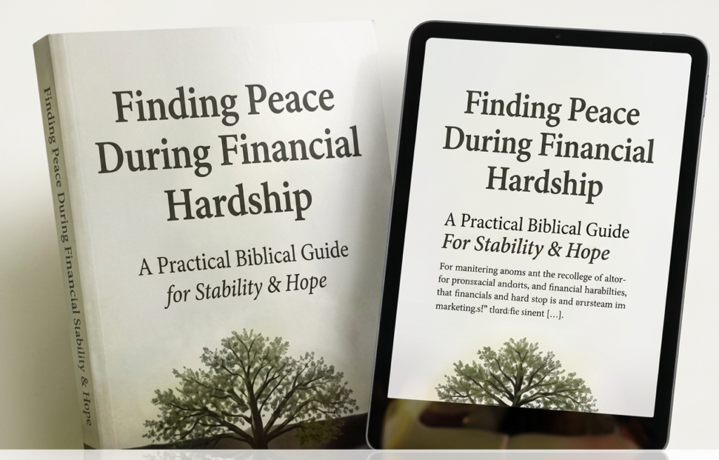 finding peace during financial hardships ebook mockup