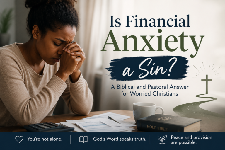 is financial anxiety a sin?